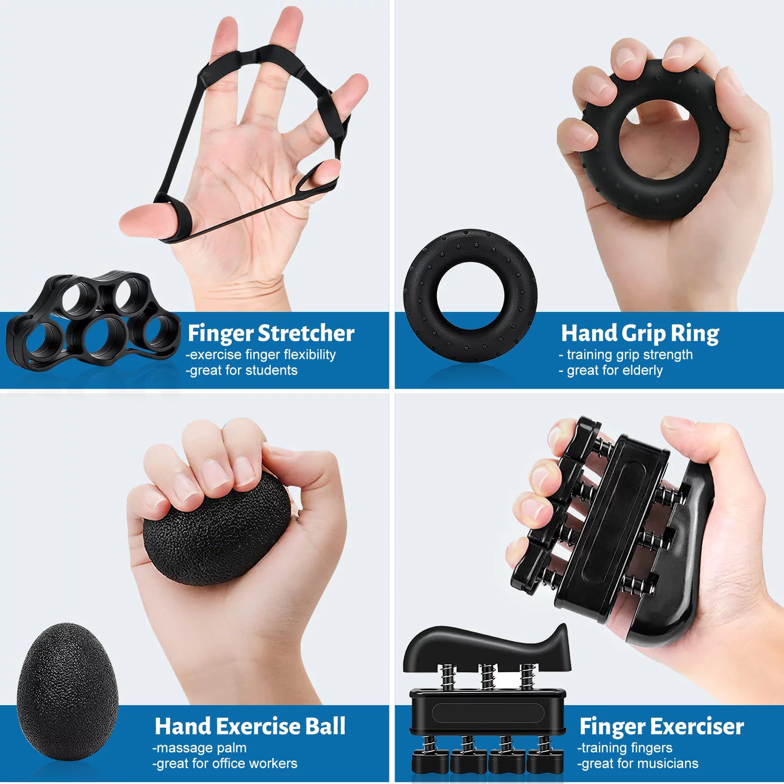 Hand Grip Strengthener 5-en-1