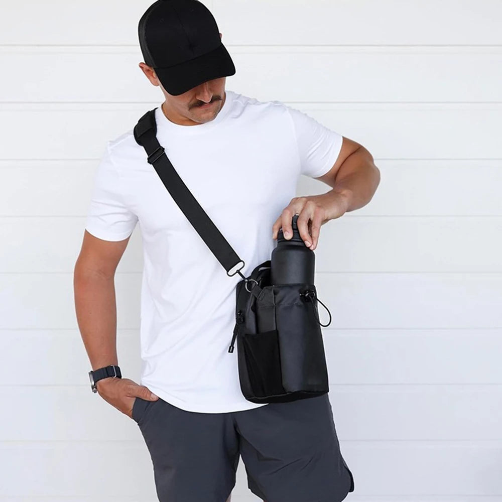Magnetic Gym Bag Large Capacity Magnetic Carrier Bag Portable Gym Water Bottle Pouch Gym Accessories Organizer